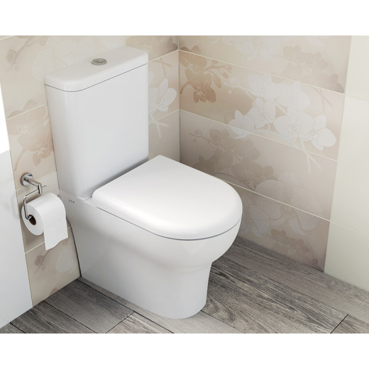 Унитаз-компакт Vitra Zentrum 9012B003-7202 back to wall, сиденье микролифт, механизм 3/6 л