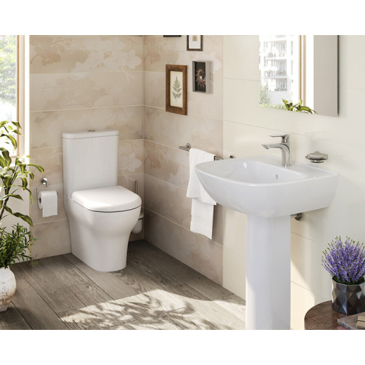 Унитаз-компакт Vitra Zentrum 9012B003-7202 back to wall, сиденье микролифт, механизм 3/6 л