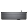 Мойка настол.монтаж MIXLINE ПРО 78х48 (1,0) вып 3 1/2" с ФАСКОЙ 21,5см с сиф.(ч граф дек)+доз+кол+р/д (558473)