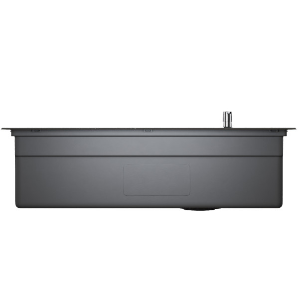 Мойка настол.монтаж MIXLINE ПРО 78х48 (1,0) вып 3 1/2" с ФАСКОЙ 21,5см с сиф.(ч граф дек)+доз+кол+р/д (558473)