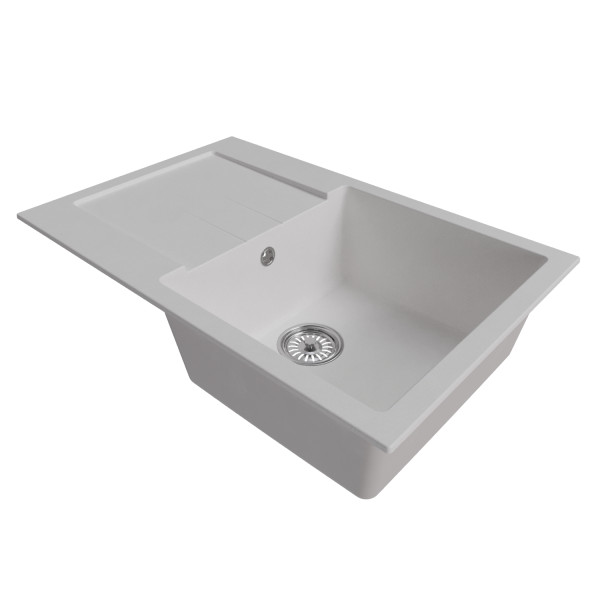 Мойка MIXLINE ML-GM31 с крылом ультра-белая (341) 770*500*190мм NEW (552194)