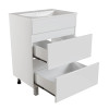 Тумба для ванной MIXLINE "БРИКС-60" 2 ящ. под раковину "Бриз 60" (арт.554362) (Sanita Luxe) (ПВХ)(поставляется в разобранном виде) (557493)
