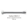 Шланг в двойной оплетке Haiba хром (HB43-2)