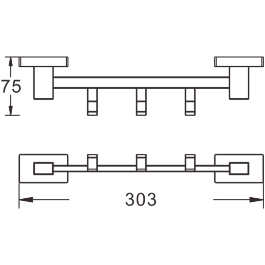 Крючок четверной BELZ (B90215-4)