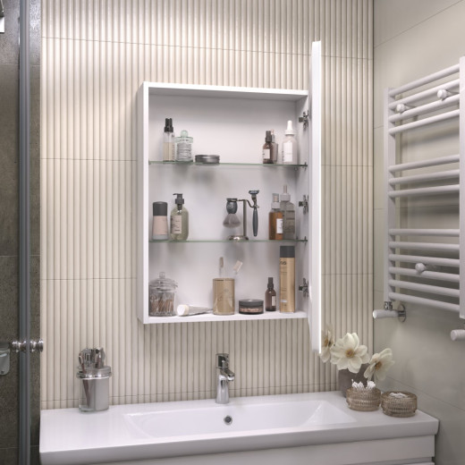 Шкаф VIGO навесной Geometry Comfort 600 с зеркалом (220)