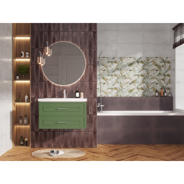 Тумба подвесная Cersanit CLASSIC 80 зеленый матовый под раковину S-UM-COM80/1-w (COMO 80) (69092)