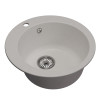 Мойкa MIXLINE ML-GM13 круглая ультра-белая (341) 495мм (глуб. чаши 200) NEW (551895)