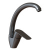 Смеситель для кухни 35k MIXLINE МЛ14-03(ML14-031GR)выс.излив б/отв бок.п/гайку ГРАФИТ (без подводки) (556613)