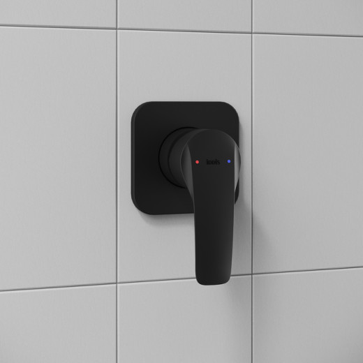 Душевая система IDDIS Optima Home с тропическим душем, матовый черный (OPHBL01i66)