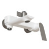 Душевая система MIXLINE "Swan White" ML41-06 35к излив лейка 3 позиции+лейка "Тропический душ" белый/хром (554242)