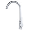 Смеситель для кухни 35k MIXLINE ML22-032 "Round" высокий излив боковая ручка (550746)