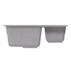 Мойка MIXLINE ML-GM21 двухчашевая, серая (310), 600*500*190мм (552014)