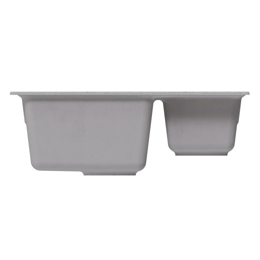 Мойка MIXLINE ML-GM21 двухчашевая, серая (310), 600*500*190мм (552014)