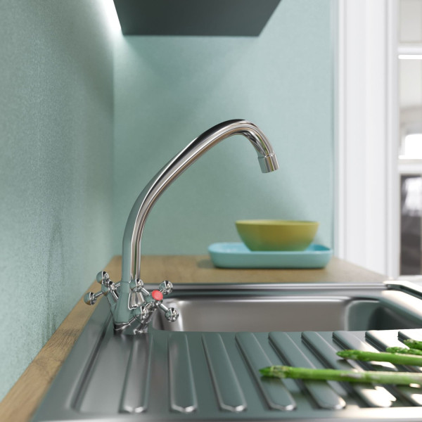 Смеситель для кухни MIXLINE ML07-032 высокий излив (522133)