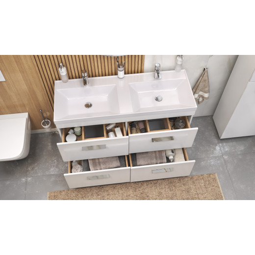 Тумба напольная Velvex Orlando 120 белый матовый под раковину rkCla.120-81 (Classica) (tn.ORL.CLA.120.4Y белый матовый)