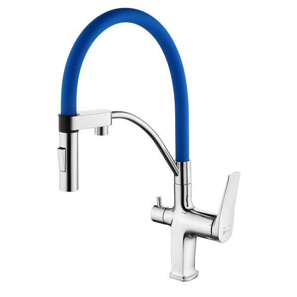 Смеситель для кухни Lemark Comfort (LM3074C-Blue)