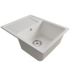 Мойка MIXLINE ML-GM26 с крылом, ультра-белая (341), 470*580*190мм NEW (552083)