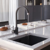 Смеситель для кухни MIXLINE ML-GS15 35к (309) темно-серый высок. излив (550690)