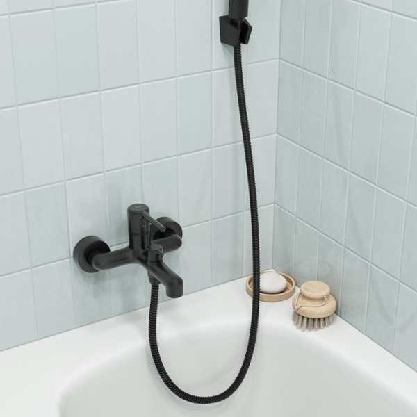 Шланг для душа IDDIS Agua черный матовый, нерж. сталь, 2 м (AGUS20B0i19)