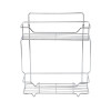 Полка двухъярусная прямая Milardo Grid проволока стальная, хром (GRICS2CM44)