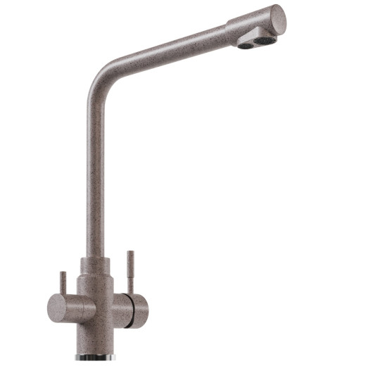 Смеситель для кухни MIXLINE ML-GS13 35к (302) песочный с вых. для питьевого фильтра (550665)