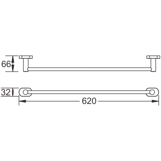 Держатель для полотенец одинарный BELZ (B90101)
