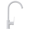 Смеситель для кухни 35k MIXLINE МЛ15-031(ML15-031W) выс.излив б/отв бок п/гайку (без подводки)БЕЛЫЙ (556664)