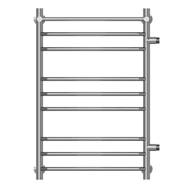 Полотенцесушитель MIXLINE МИРА 80х50х50 г2 (1'' НР, 8 перекладин + ПОЛКА, правое подкл) водяной (556677)