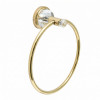 Кольцо для полотенец золото с кристаллами Swarovski BRAVAT (D7286G-SW)