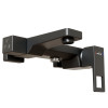 Душевая система MIXLINE ML34-06 "Solo Black" (смеситель 35К с изл+лейка 3поз.+душ.шланг+тропич.душ.) (553217)