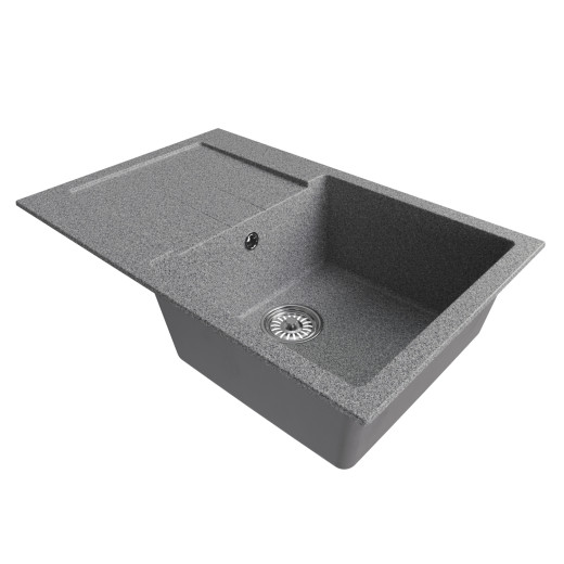 Мойка MIXLINE ML-GM31 с крылом  темно-серая (309) 770*500*190мм NEW (552190)