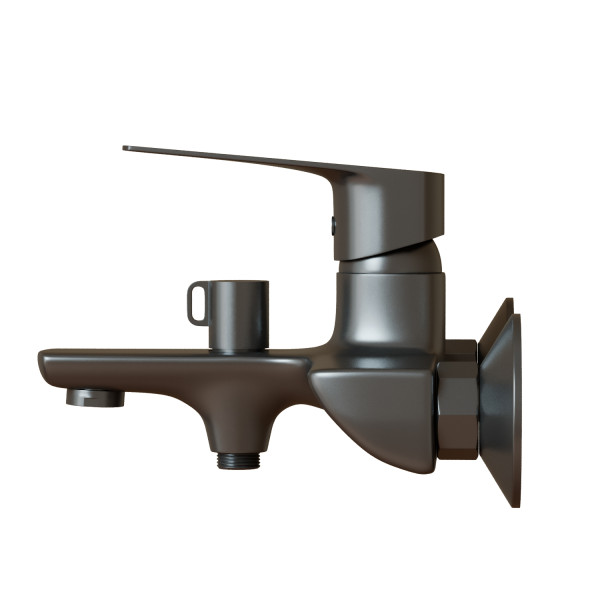 Смеситель для ванны 35k MIXLINE МЛ15-01 (ML15-01GR) ГРАФИТ (556668)