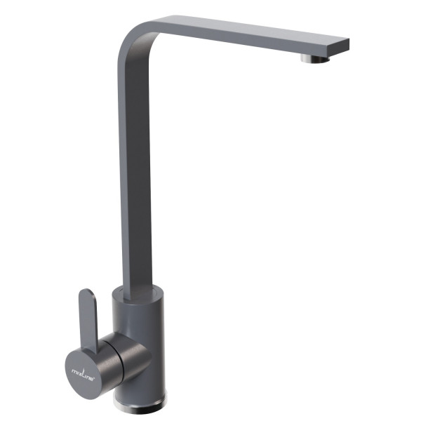 Смеситель для кухни MIXLINE ML-GS14 35к (342) графит высок. излив (550685)