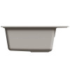 Мойкa MIXLINE МЛ-ГМУ04 (ML-GMU04) УЛЬТРА прямоугольная, серый камень, 565*495 мм (глуб. чаши 175) (556723)
