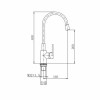 Смеситель для кухни FASHUN с гибким изливом (A4253+B07)
