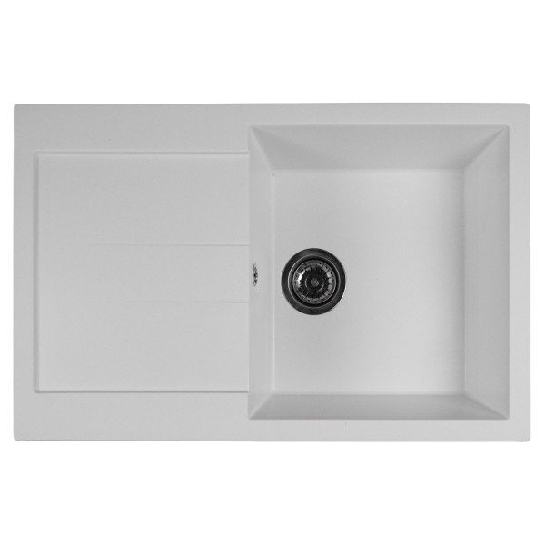 Мойка MIXLINE МЛ-ГМС107 (ML-GMS107) СТАНДАРТ с крылом, белый (331), 770*493*190мм (558127)