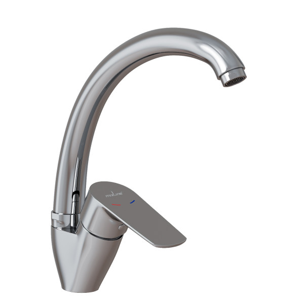 Смеситель для кухни 35k MIXLINE МЛ14-031(ML14-031)выс.излив б/отв боковая п/гайку (без подводки) (556611)