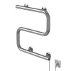 Полотенцесушитель MIXLINE СВОБОДА S-обр/симпл s 40x40 (кнопочный выкл, 100 Вт) ХРОМ (556794)