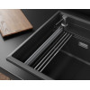 Кухонная мойка GRANULA KITCHEN SPACE RINZER кварц (5807R, ЧЕРНЫЙ)