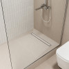 Лоток душевой IDDIS Левел (Level) горизонтальный выпуск, комб. затвор, двухстор. решетка, 600мм, хром (975A6SB00DZ)