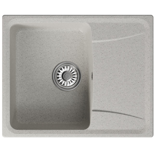 Мойка MIXLINE ML-GM26 С КРЫЛОМ, СЕРАЯ (310), 580*470*190ММ (552079)