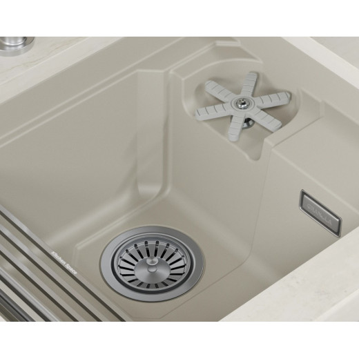 Кухонная мойка GRANULA KITCHEN SPACE RINZER кварц (5505RU, КРЕМАН)