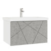 Тумба VIGO Geometry 600-0-1 навесная бетон под раковину Ц0000005953 (Como) (033 бетон)