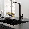Смеситель для кухни MIXLINE ML-GS14 35к (308) черный высок. излив (550679)