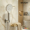 Лейка для душа цвет хром BRAVAT (D2126CP-SW)