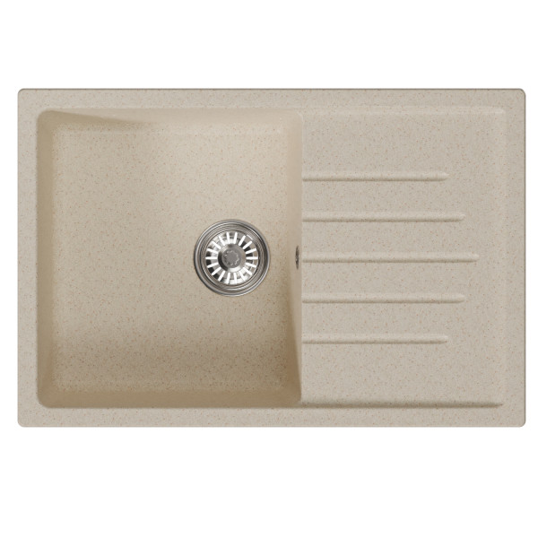 Мойка MIXLINE ML-GM19 с крылом бежевая (328) 750*500*200мм NEW (551985)