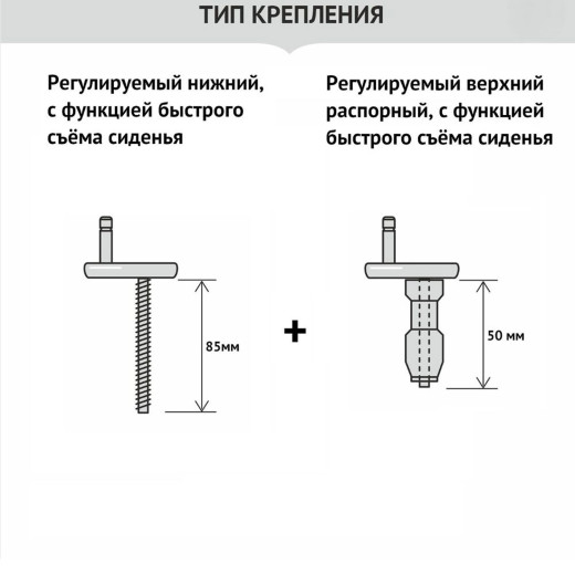 Сиденье для унитаза WAVE ВСС-4дмл(W-VSS-4dml) дюро/лифт/съем БЕЛЫЙ(Анимо,Classic Lux, Normus,Grand) 18 (557373)