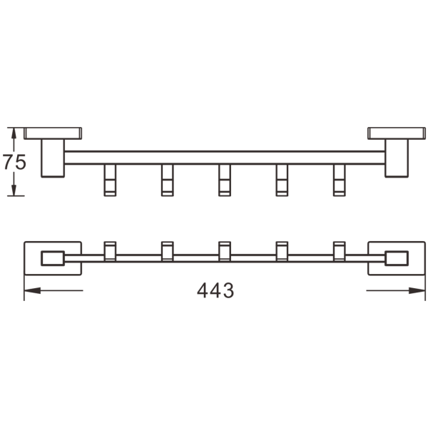 Полка для полотенец BELZ (B90324)