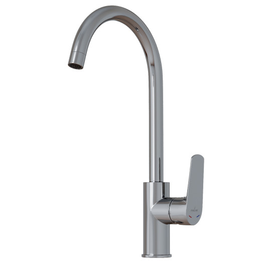 Смеситель для кухни 35k MIXLINE МЛ14-032(ML14-032)выс.излив б/отв бок.п/гайку (без подводки) (556614)