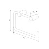 Держатель для туалетной бумаги без крышки IDDIS Petite, матовое золото (PETG000i43)